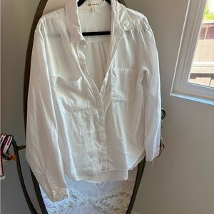 Cloth & Stone White Button Down Shirt